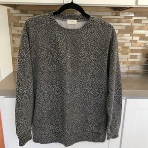 T.LA Oversized Leopard Print Sweatshirt